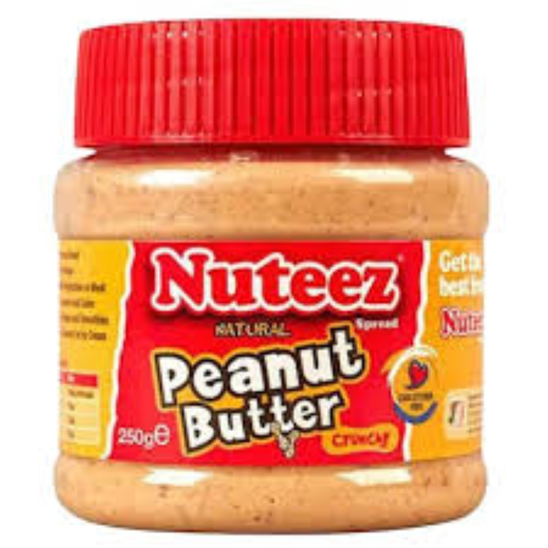 NUTEEZ PEANUT BUTTER CRUNCHY 250G